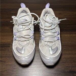 Size 8.5 - Nike Air Max 98 Lilac Metallic Silver W
